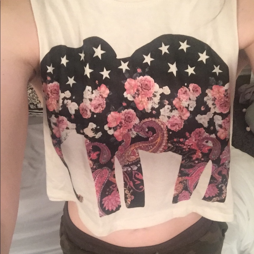 Elephant Graphic Top
